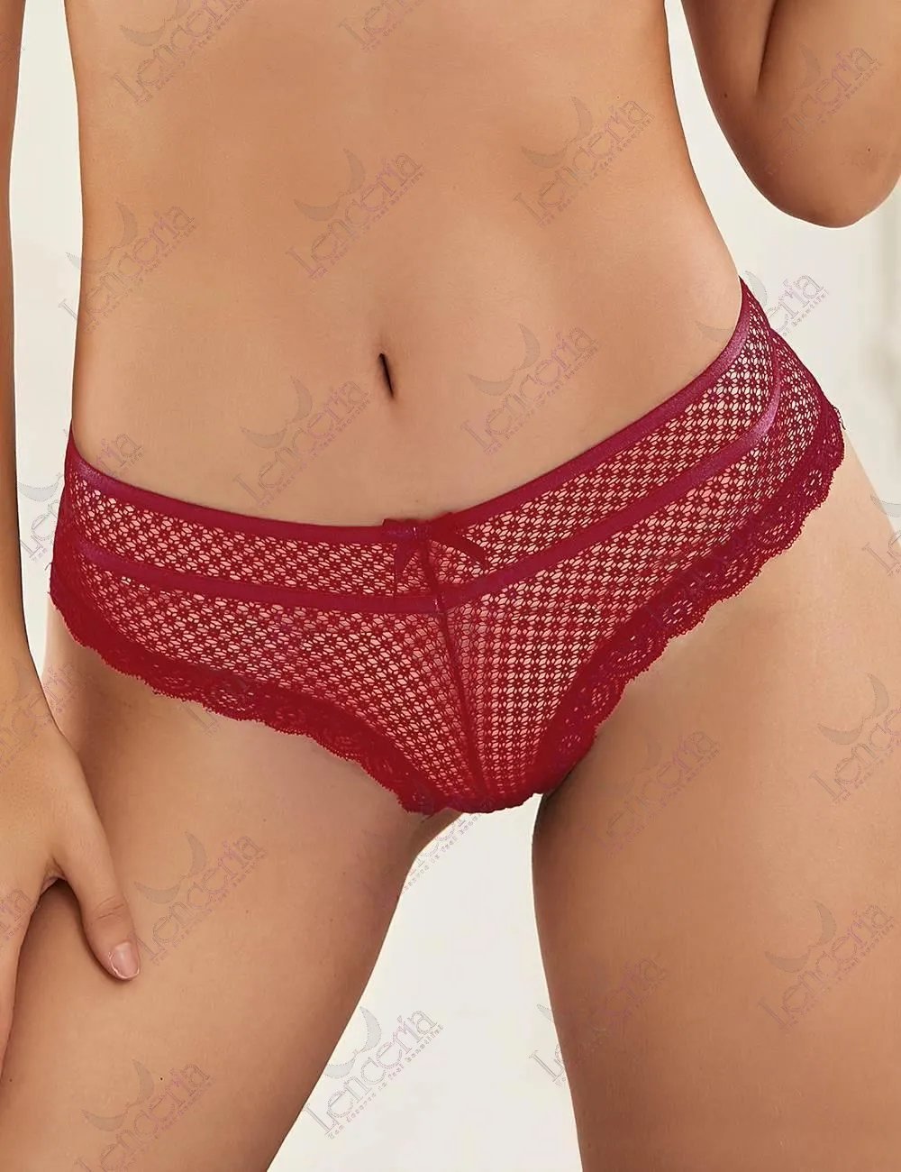 Allure rouge fonce panty - extremely elegant (a35)