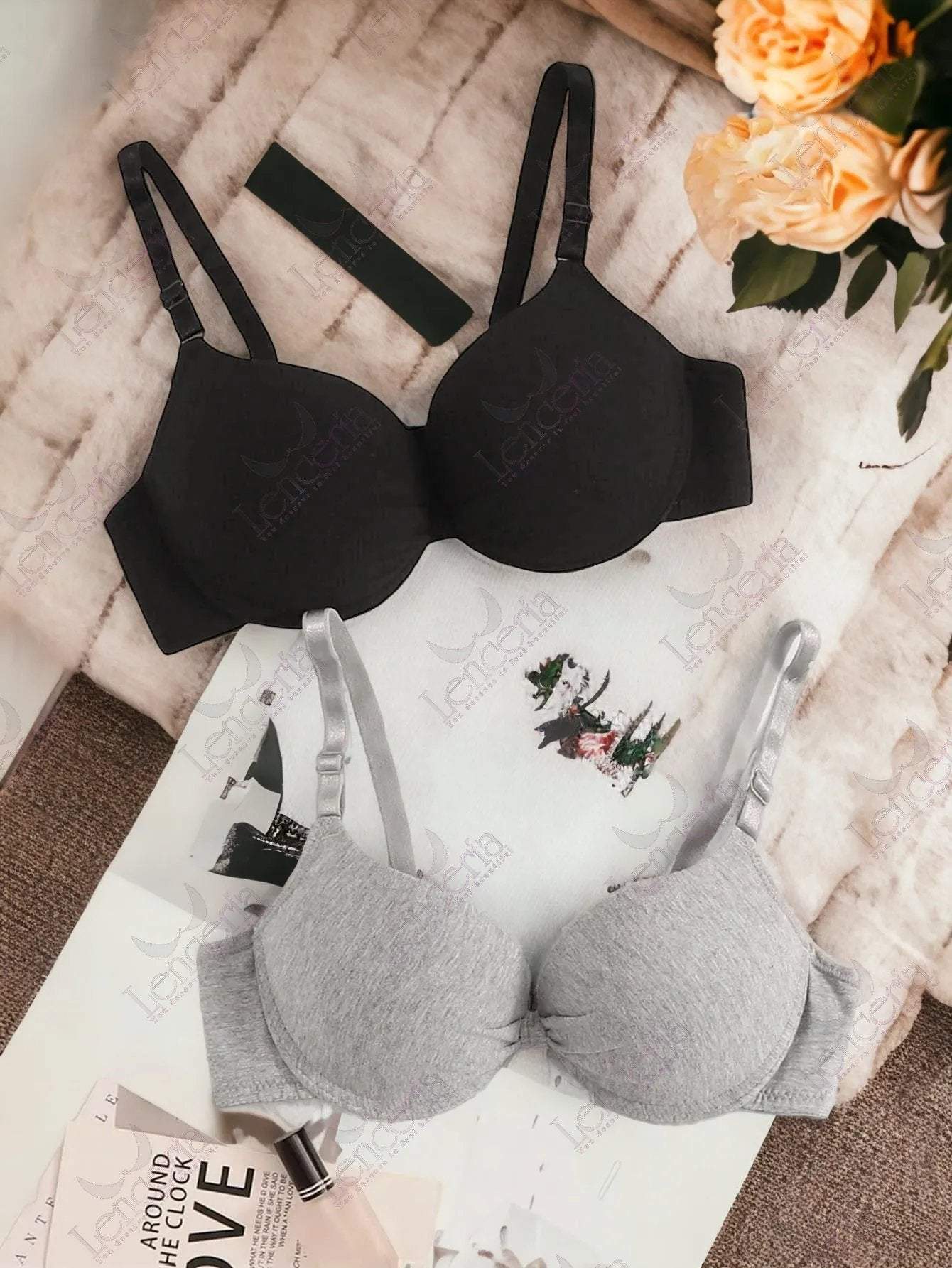 Cheriee everyday essentials pushup bra 2 pack set - extremely comfortable (c57)
