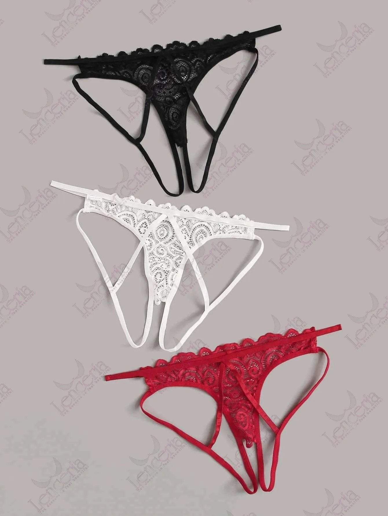 Allure crotchless panty thong - extremely sexy (a44)