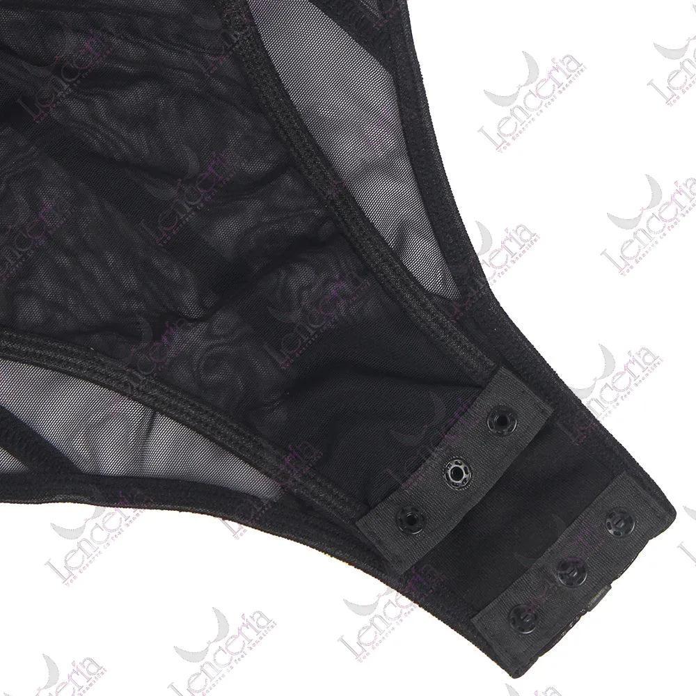 Allure Jaula padded black bodysuit - extremely luxurious (a57)