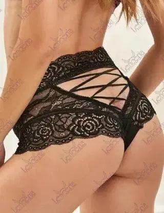 Black high waist lace panty - extremely sexy (a24)