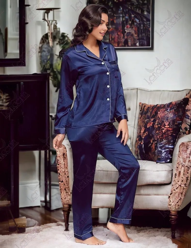 Blue Fonce long sleeve pyjama set (u3)