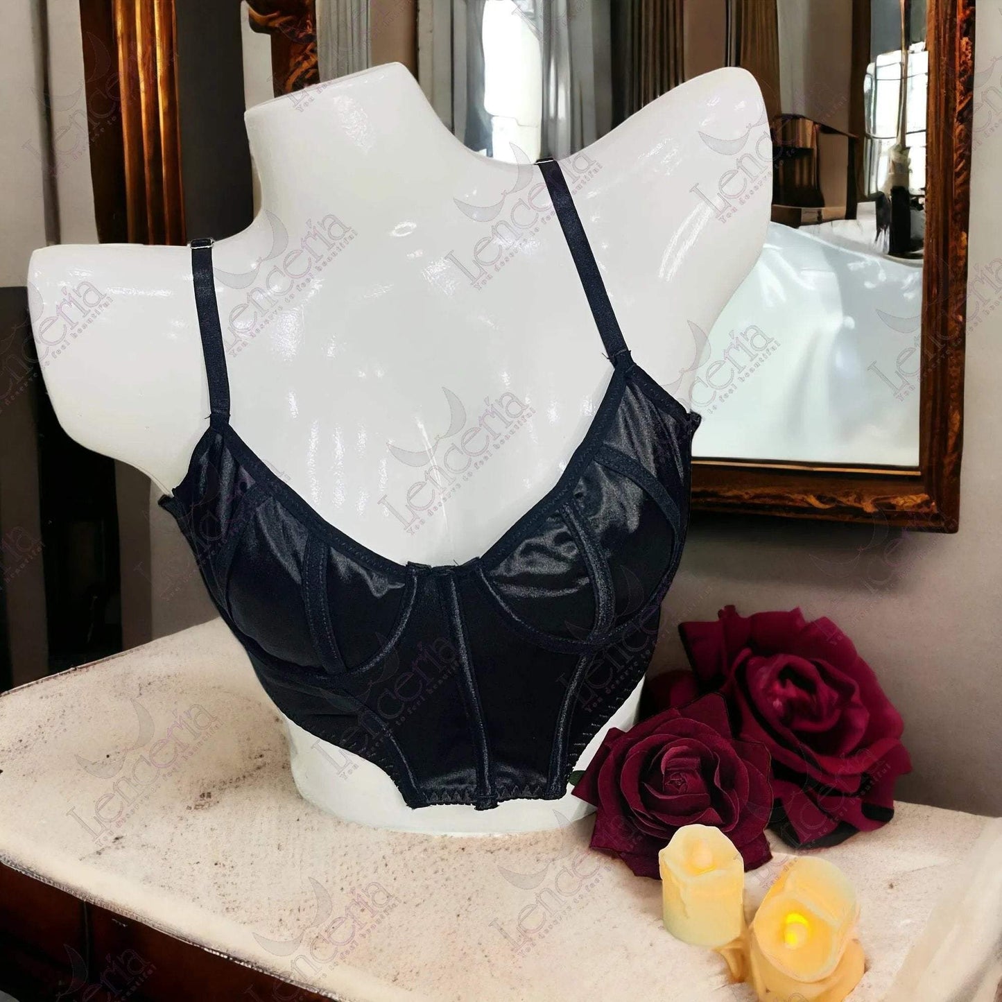 Cheriee black Larga bra - extremely trendy (c13)