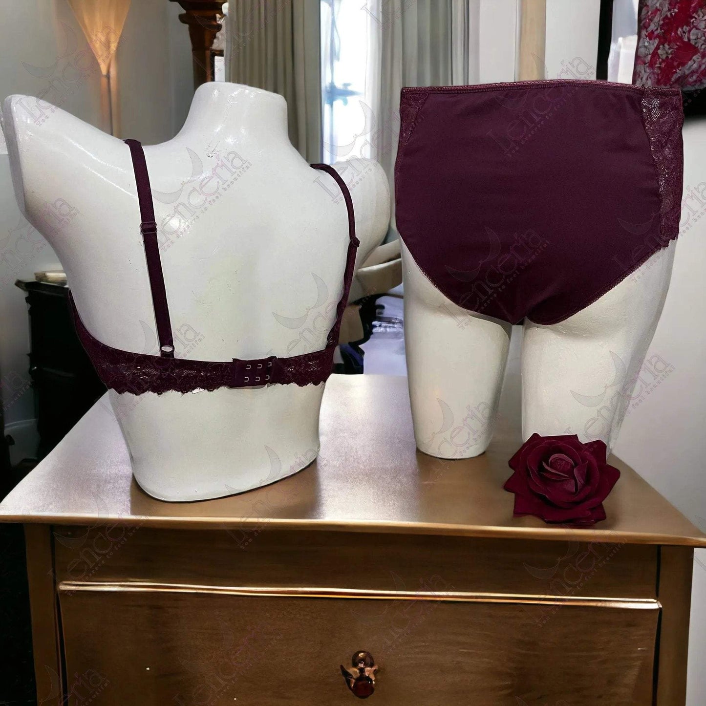 Cheriee Cimarra maroon set single padded - extremely elegant (c79b)