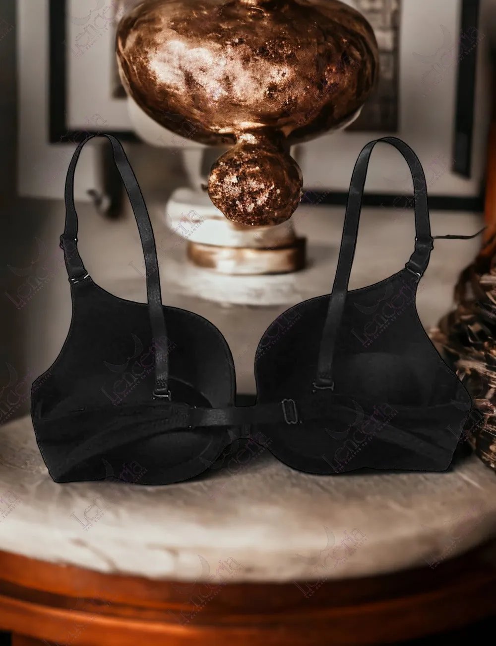 Cheriee everyday essentials lightly padded black bra - extremely cute (c49)