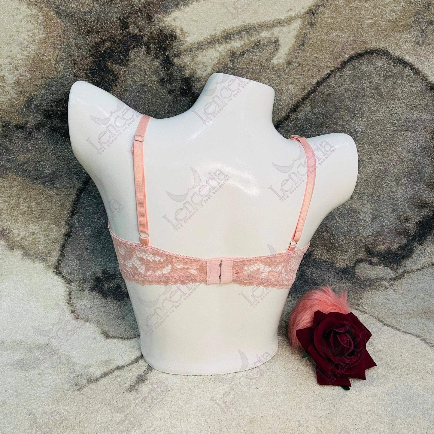 Lenceria fleur baby pink set - extremely sensual (c66)