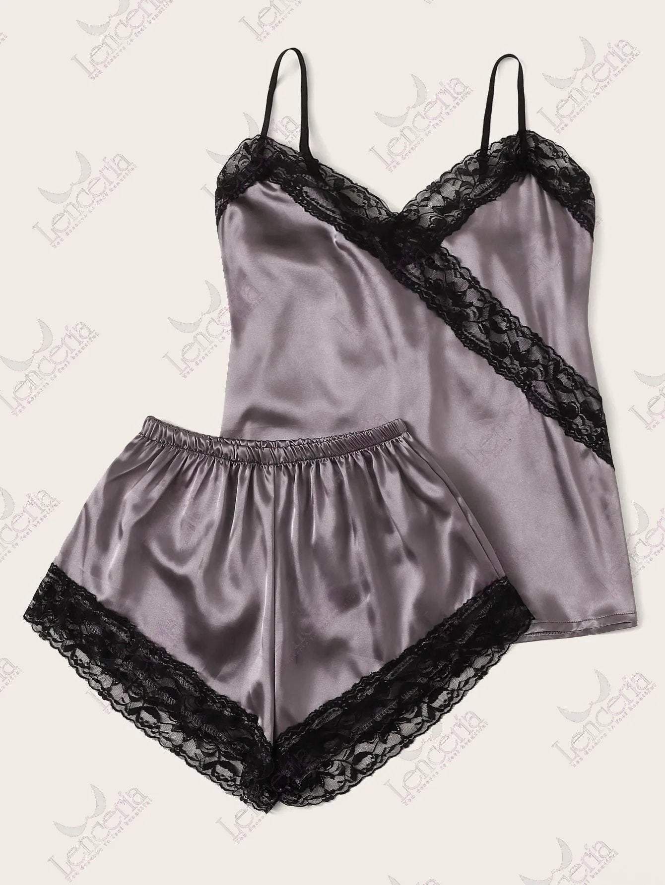 Linda Profonde Grey cami set (L3)