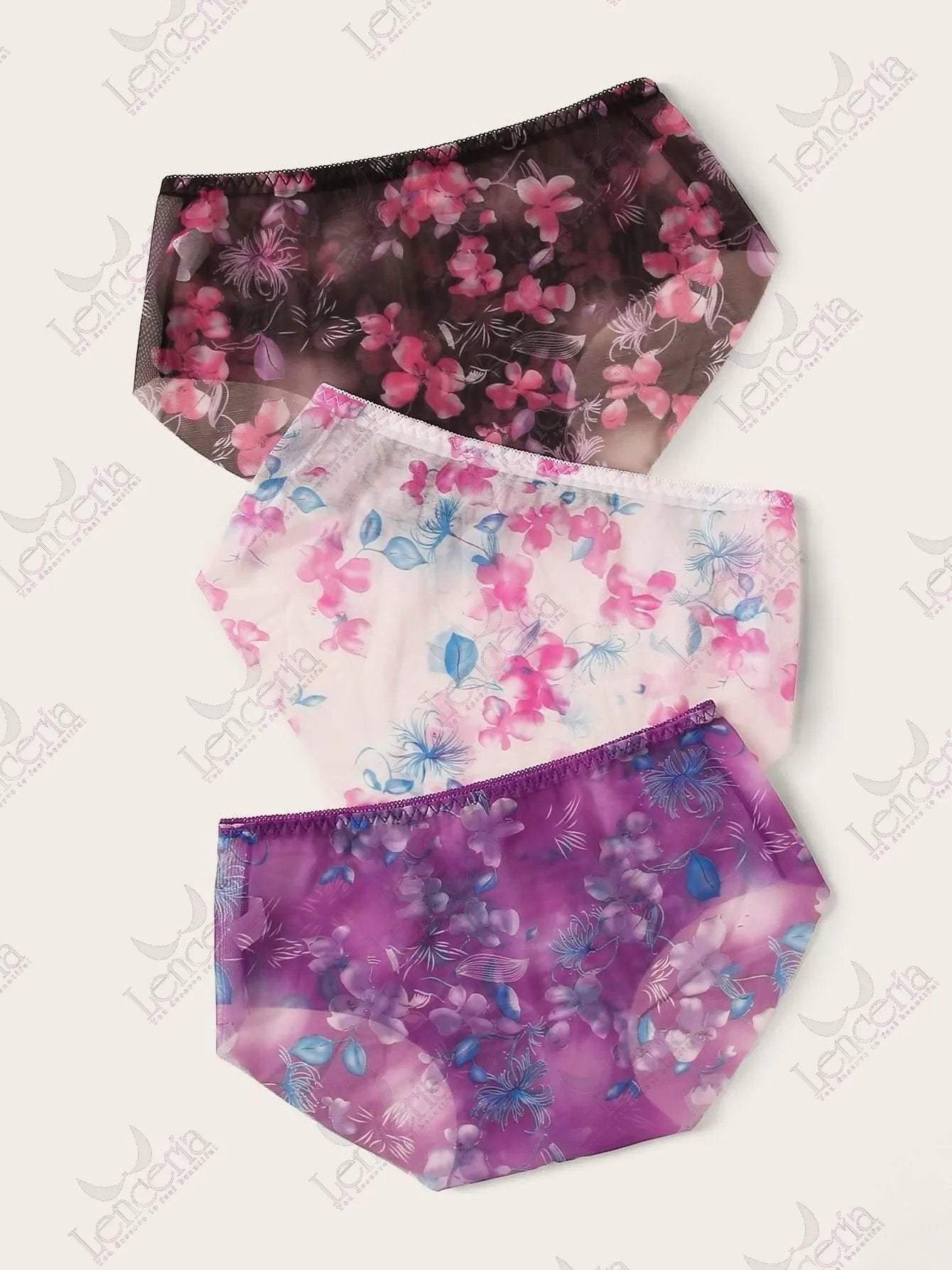 Pack of 3 Fleur lightweight panties very cute (u42)