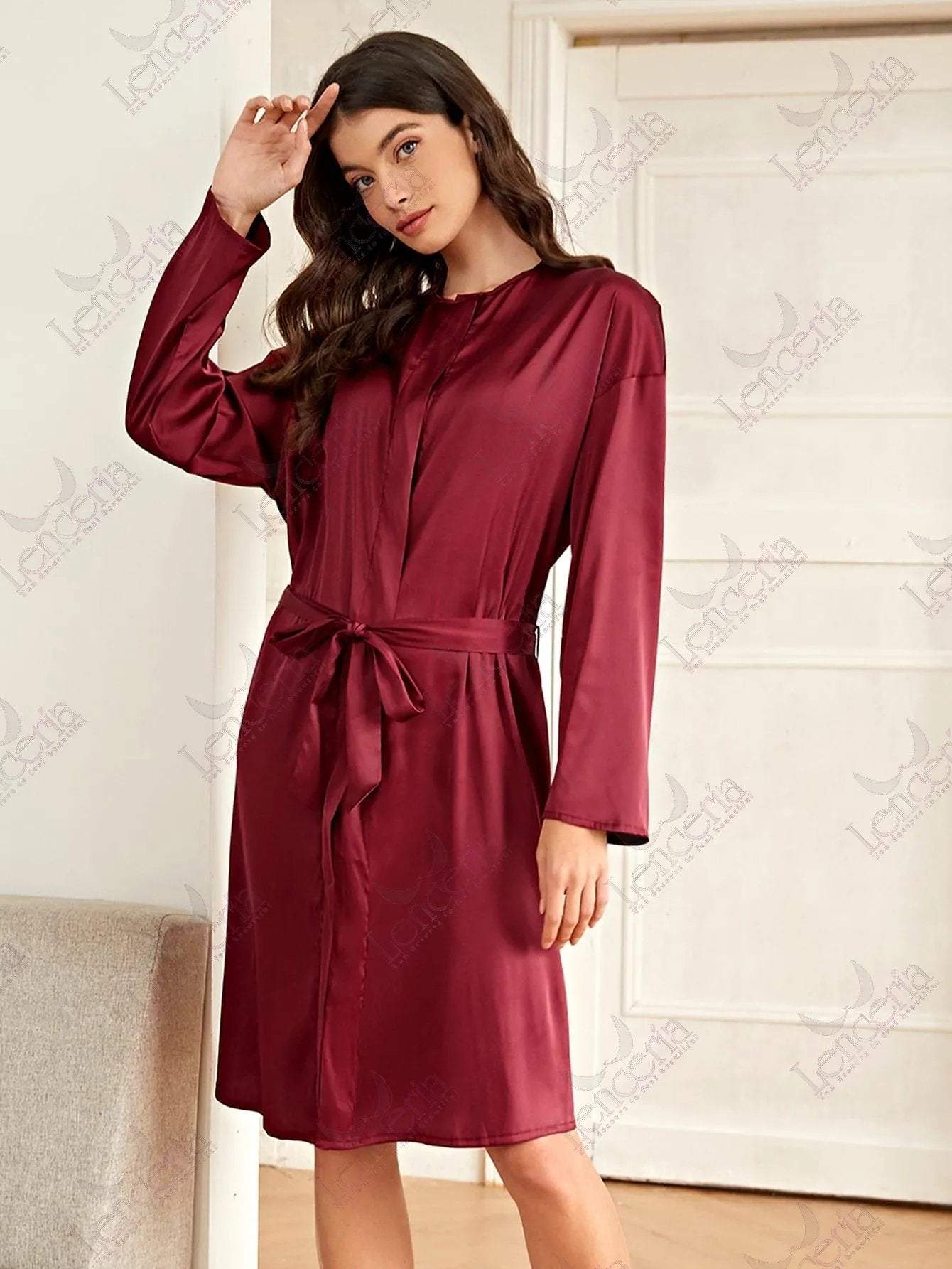 Voluptuousa fonce red robe - very elegant (m3)